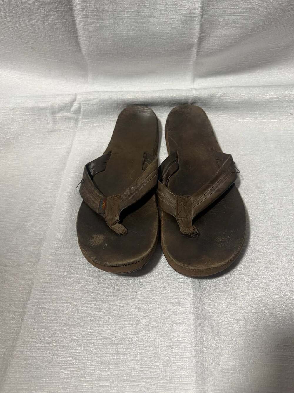 Rainbow Premier Leather Men's Flip Flops - Mocha